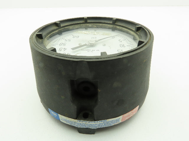 Wika Pressure Gauge 0-60PSI 1/2"NPT 316 SS Tube/Conn. Lower Mount 4.5"Dial