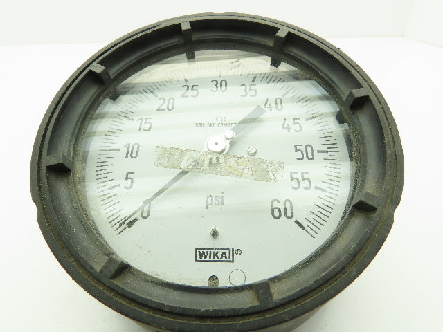Wika Pressure Gauge 0-60PSI 1/2"NPT 316 SS Tube/Conn. Lower Mount 4.5"Dial