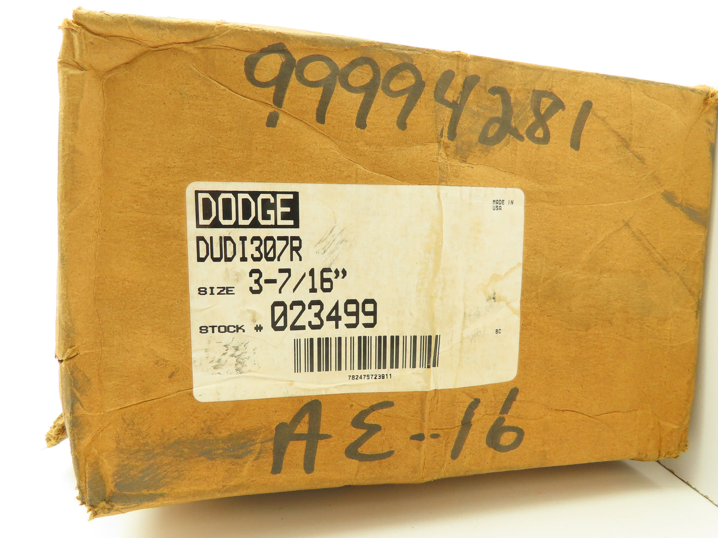 Dodge 023499 DUDI307R Pillow Block Bearing Insert 3-7/16" Bore Timken 42343DEE
