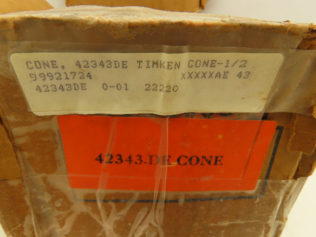 Timken 42343-DE Double Row Tapered Roller Bearing Cone 3.43" Bore ID