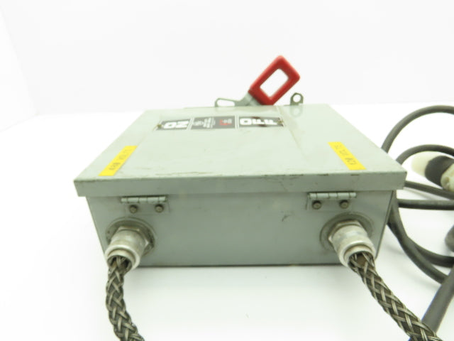 General Electric Non Fused Disconnect W/ Square D Control Transformer 0.075KVA
