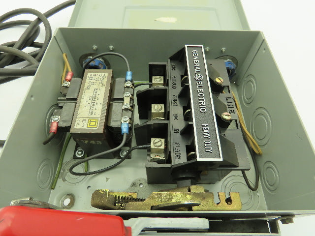 General Electric Non Fused Disconnect W/ Square D Control Transformer 0.075KVA