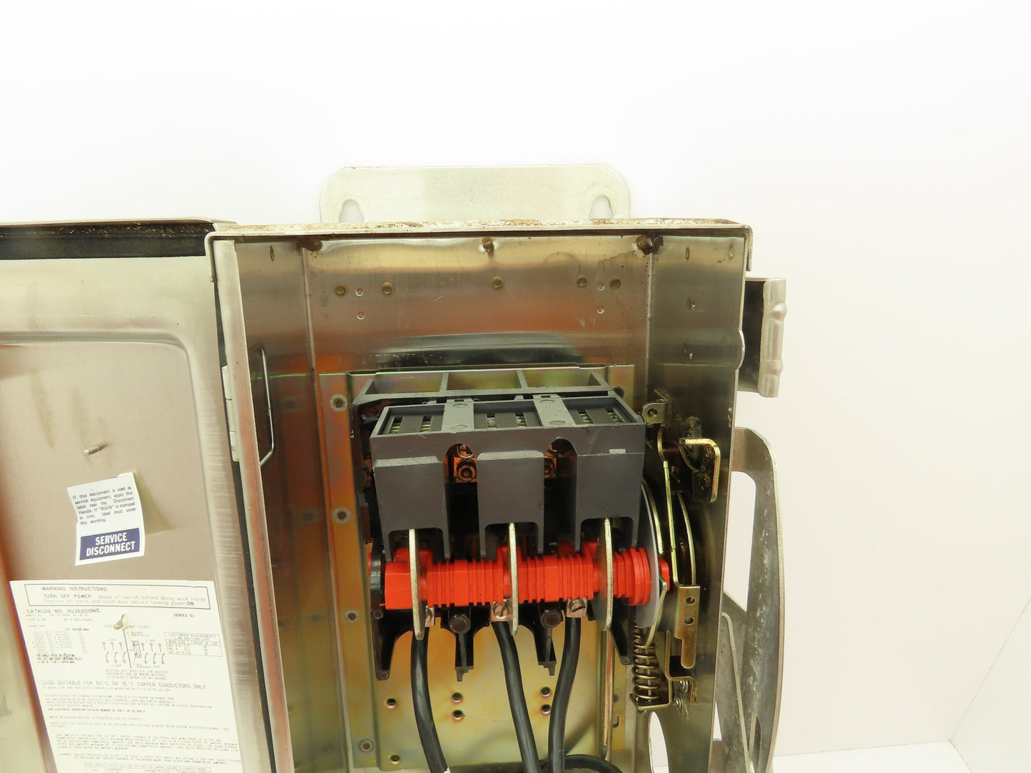 Square D HU362DSWC Safety Disconnect Switch 60 Amp 600V 3 Pole Crouse Hinds E1