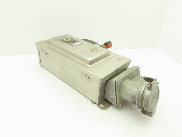 Square D HU362DSWC Safety Disconnect Switch 60 Amp 600V 3 Pole Crouse Hinds E1