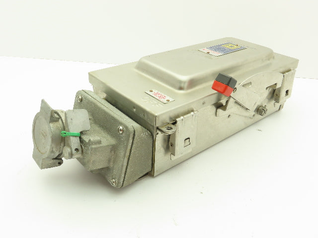 Square D HU361DSWC Safety Disconnect Switch 30 Amp 600V 3 Pole Crouse Hinds SS