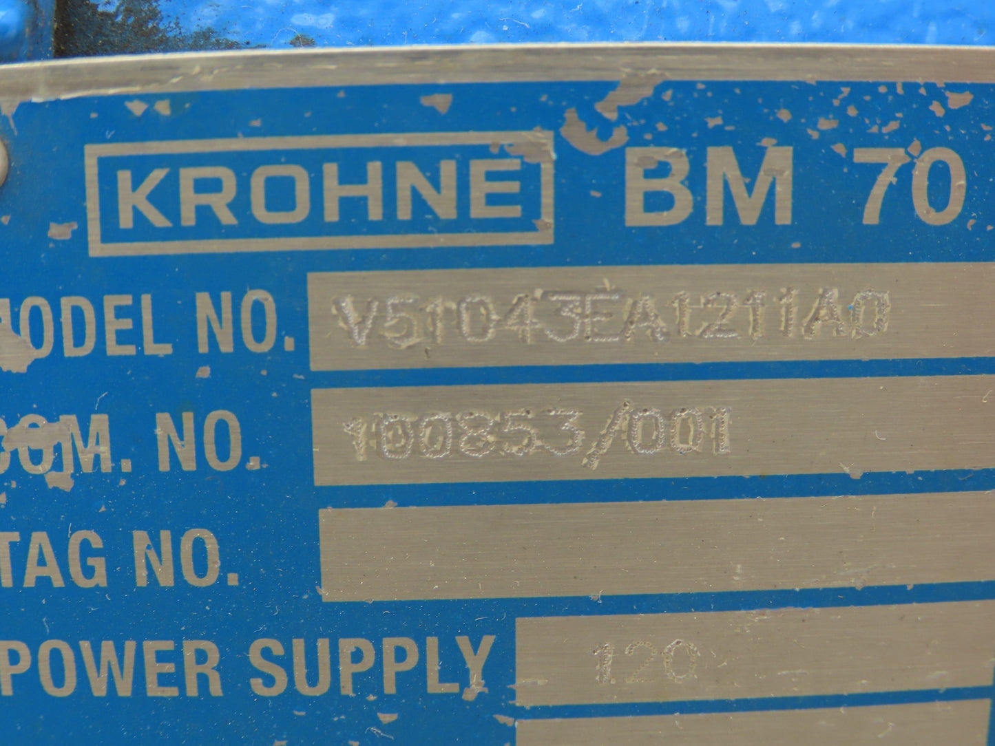 Krohne BM 70A Non-Contact Level Radar Gauge 4" SS Flange 150# PTFE 120V 4X