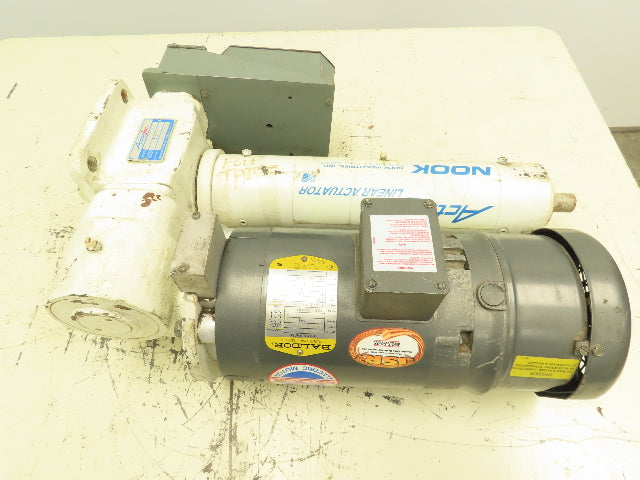 Nook Actionjac Worm Gear Screw Jack Linear Actuator Gemco Limit Baldor 230/460V