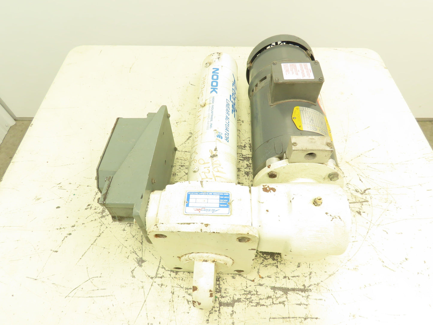 Nook Actionjac Worm Gear Screw Jack Linear Actuator Gemco Limit Baldor 230/460V