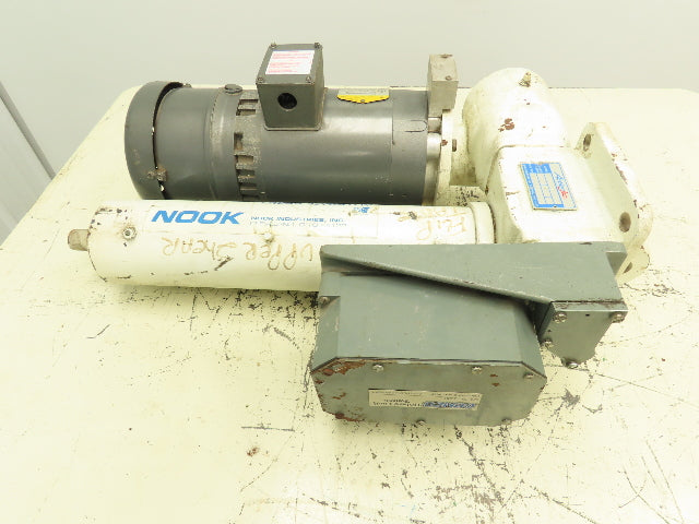 Nook Actionjac Worm Gear Screw Jack Linear Actuator Gemco Limit Baldor 230/460V
