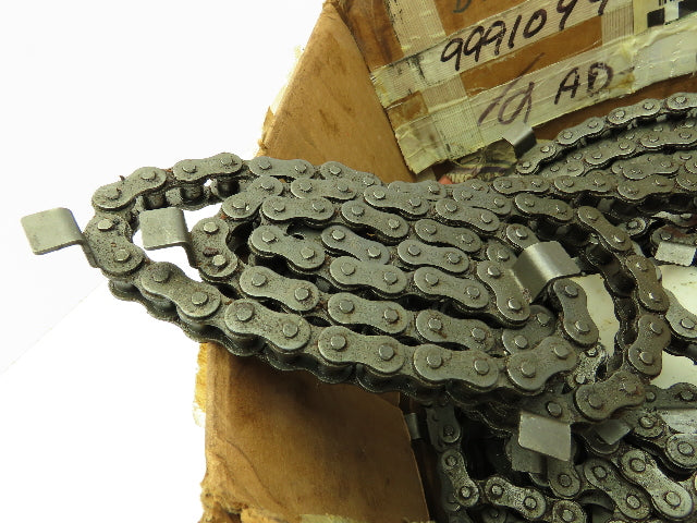 Tsubaki RS40 UST Single Row Side Tab Attachment Roller Chain 1/2" Pitch 20'