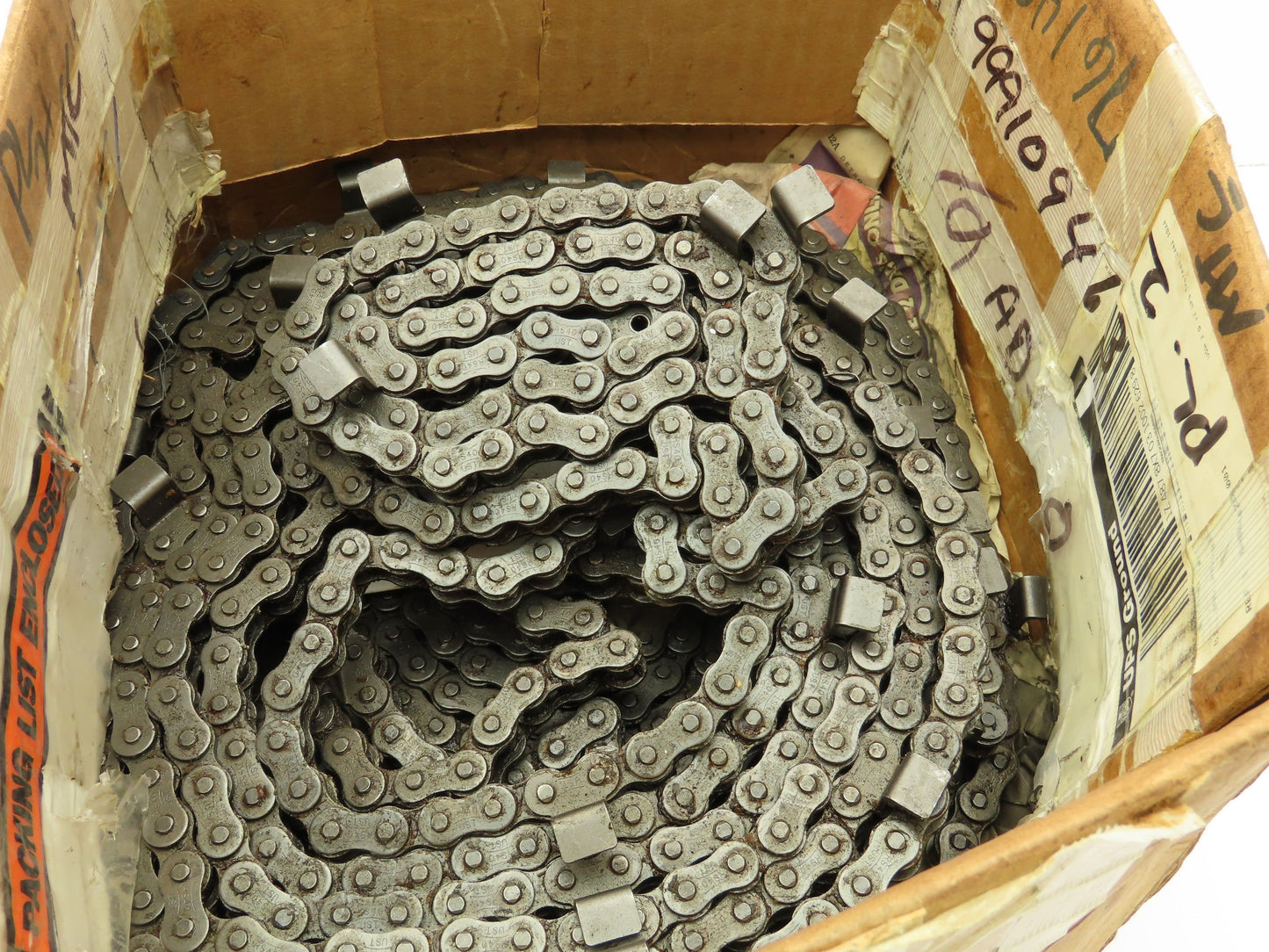 Tsubaki RS40 UST Single Row Side Tab Attachment Roller Chain 1/2" Pitch 20'
