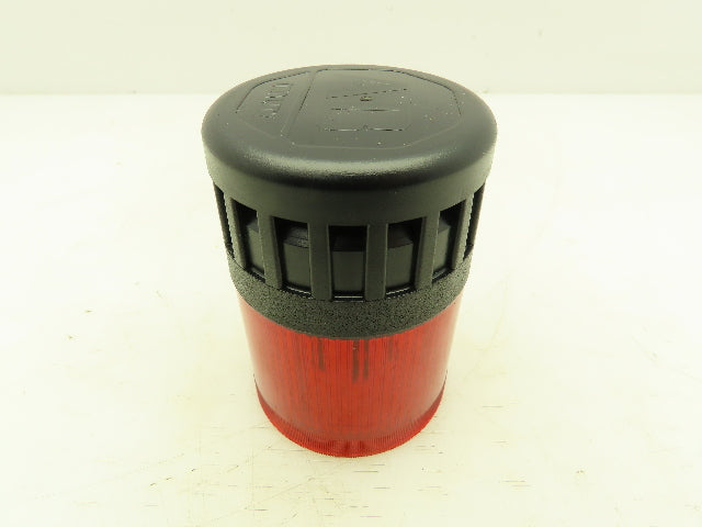 Allen Bradley 855T-B12YC4 Red LED Stack Light Tower 12V Top Piece Steady Sound