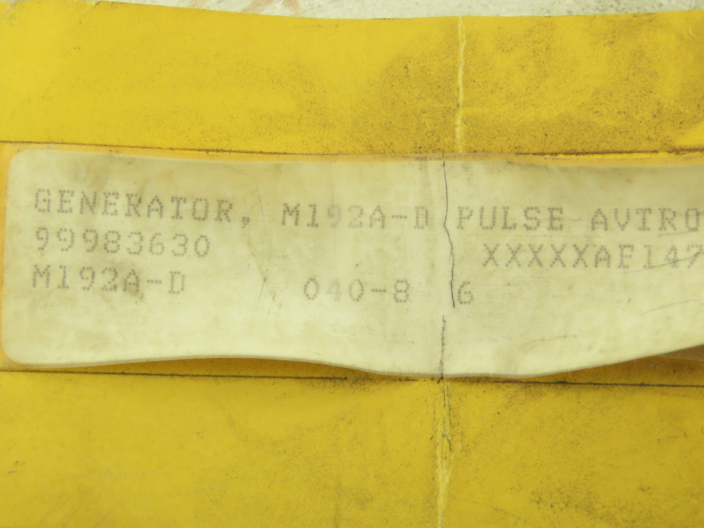 Avtron M192A Rotary Pulse Generator 12-15VDC 200MA