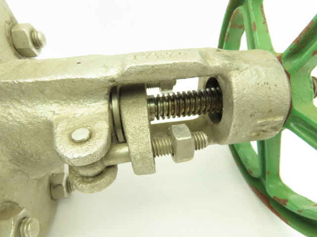 Newco 11F-C8M4-2 Manual 2" Flanged Stainless Gate Valve 150# Raised Face 4-Bolt