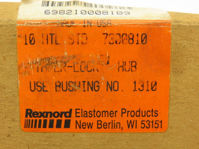 Rexnord 10HTLSTD Taper-Lock Coupling Hub 1310 Bushed 7300810
