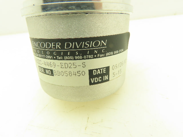 BEI 924-01013-485 Encoder Tachometer 2500 PPR