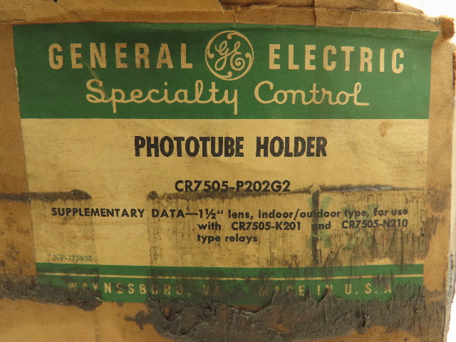 General Electric CR7505-P GE Phototube Holder Light Sensor Vintage Photo Eye