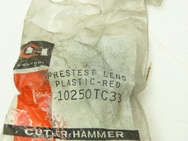 Cutler Hammer 10250TC33 Indicator Light Dome Lens RED Plastic LOT OF 10