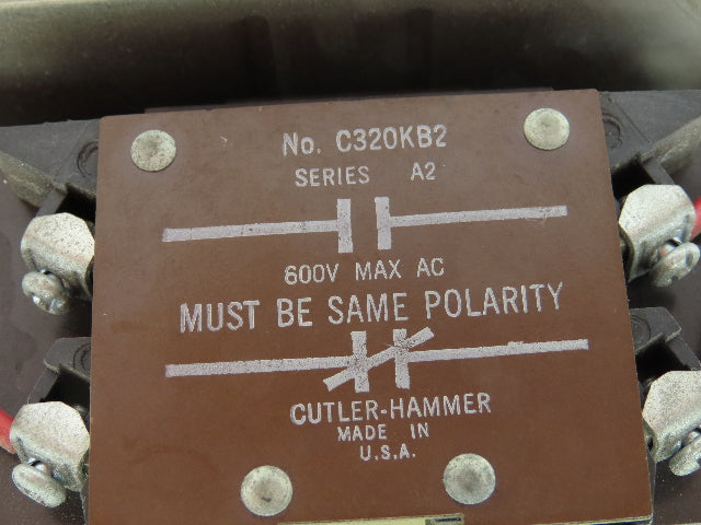 Cutler Hammer C50DN3 NEMA Size 2 Reversing Contactor 45A 120V Coils Ser B1