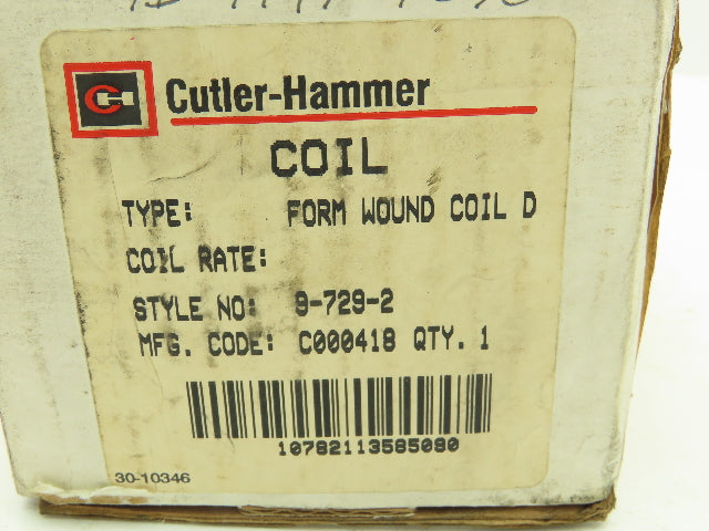 Cutler Hammer 9-729-2 Solenoid Coil 240V 729-2