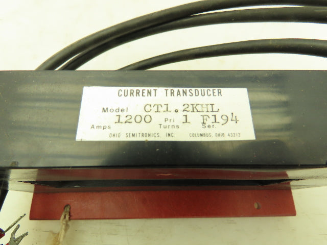 Ohio Semitronics CT1.2KHL Current Transducer 1200 A Power Metering DC