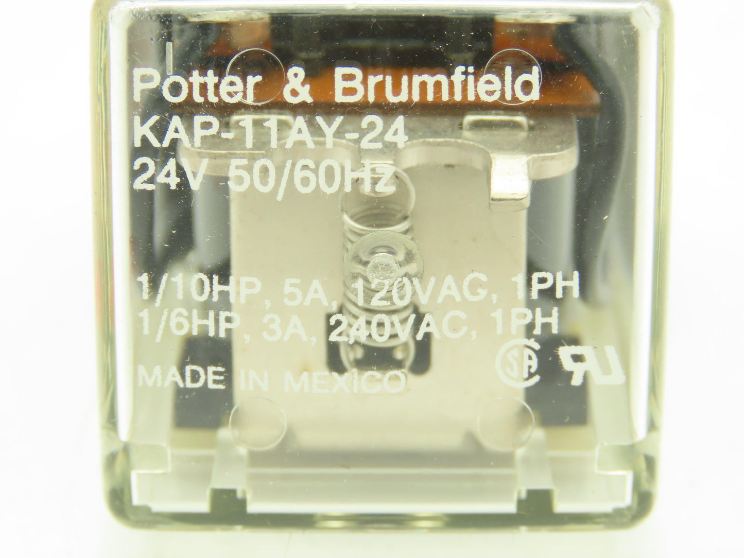Potter & Brumfield KAP-11AY-24 General Purpose Relay 24V 5A 240VAC 1PH 8-Pin