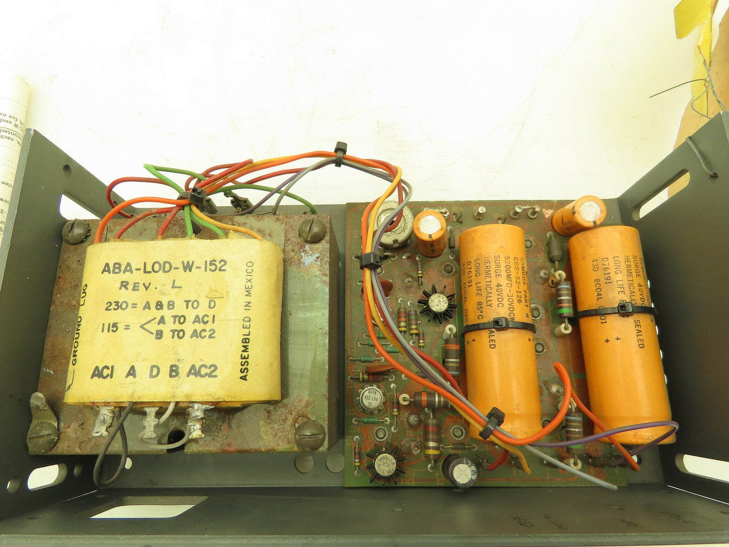 Lambda LOD-W-152 Regulated Power Supply Dual Output 12VDC 3A Amp 120/240V Input