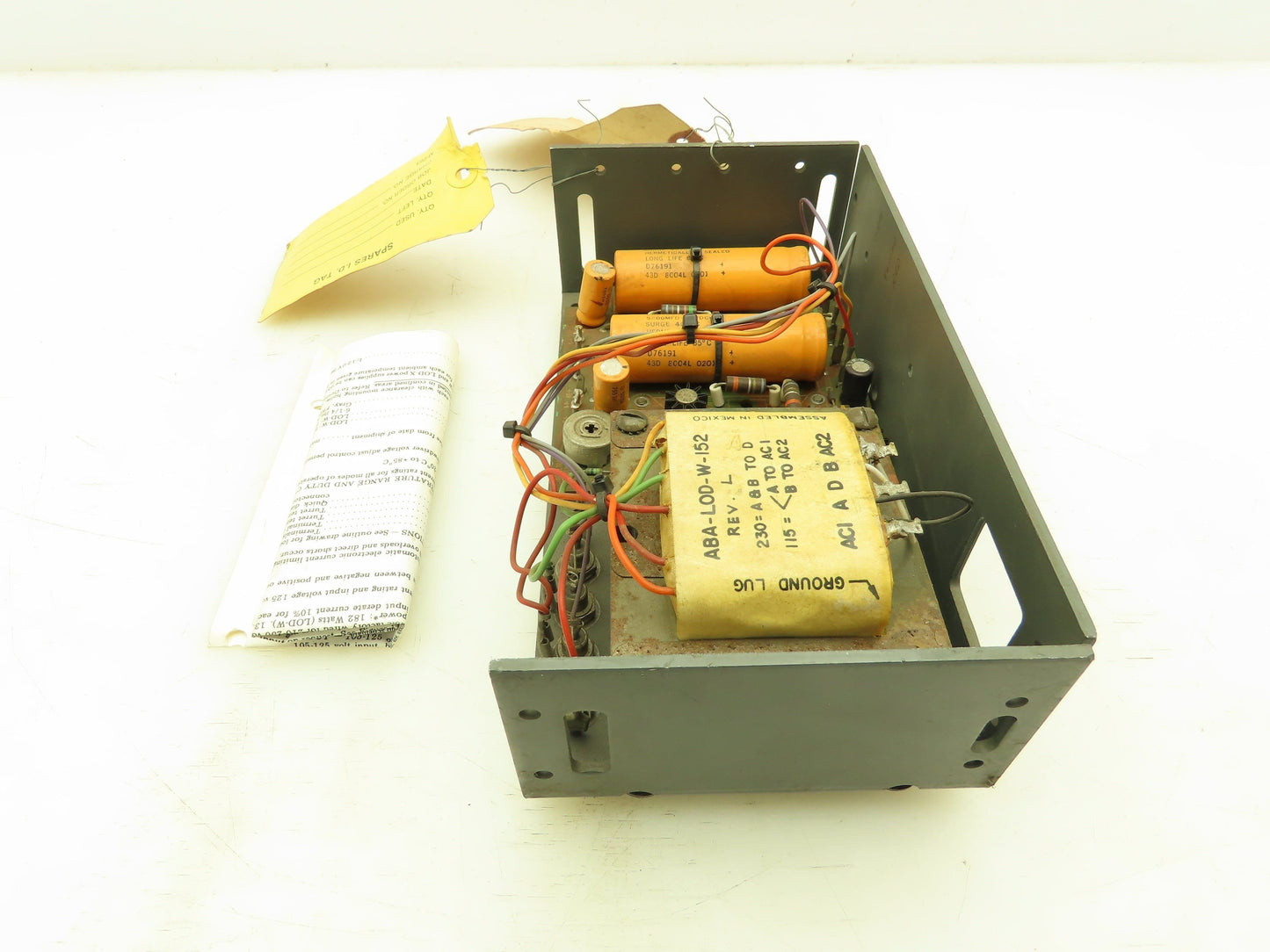 Lambda LOD-W-152 Regulated Power Supply Dual Output 12VDC 3A Amp 120/240V Input