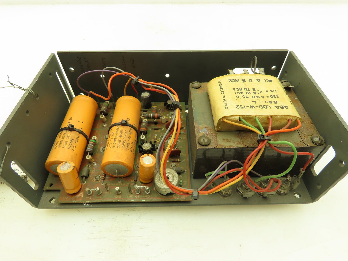 Lambda LOD-W-152 Regulated Power Supply Dual Output 12VDC 3A Amp 120/240V Input
