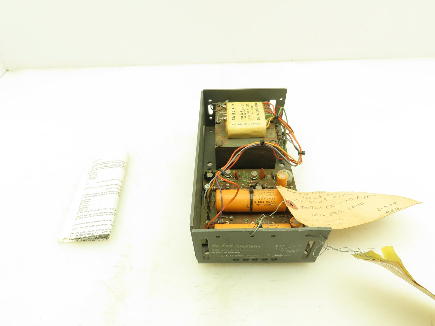 Lambda LOD-W-152 Regulated Power Supply Dual Output 12VDC 3A Amp 120/240V Input