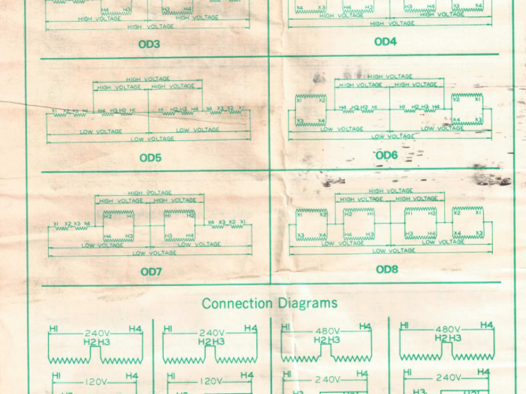 Dongan 35-M020 Power Transformer 120/240V Primary 24/12V Sec 1PH 250KVA