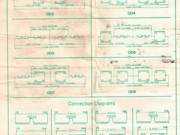 Dongan 35-M020 Power Transformer 120/240V Primary 24/12V Sec 1PH 250KVA