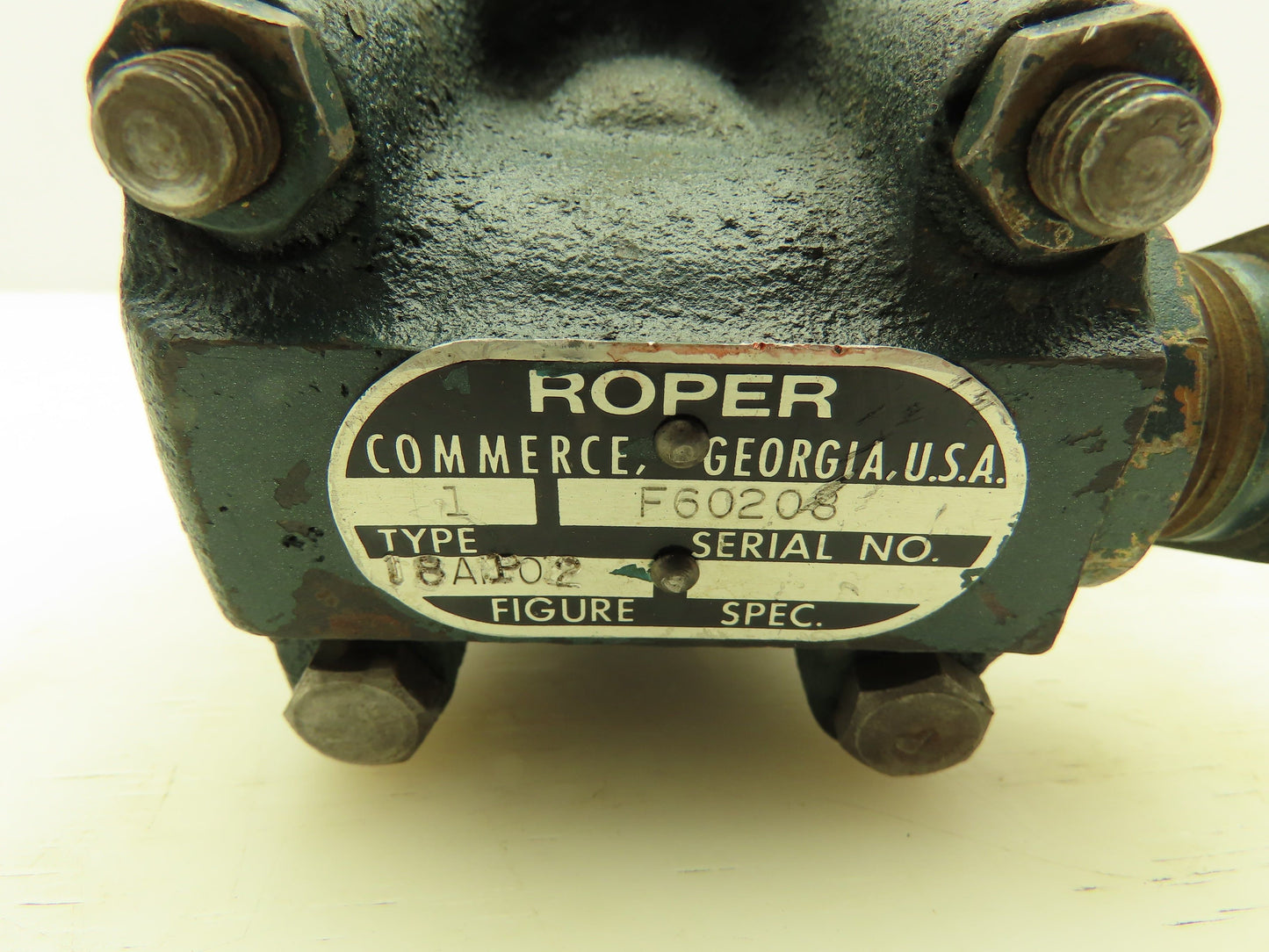 Roper 18AP02 Hydraulic Lubrication Gear Pump 7.2 GPM 300 PSI 3/8" NPT 1/2" Shaft