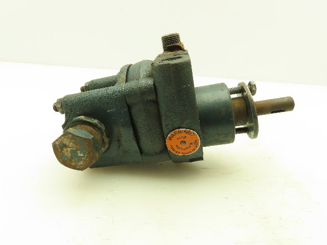 Roper 18AP02 Hydraulic Lubrication Gear Pump 7.2 GPM 300 PSI 3/8" NPT 1/2" Shaft