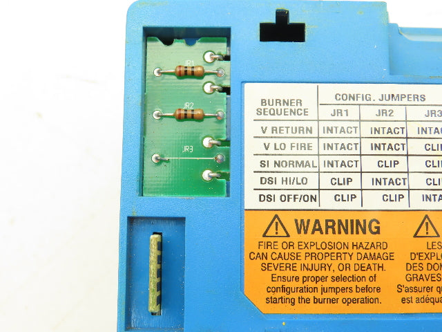 Honeywell RM7888 A 1027 Burner Control Flame Amplifier Rev A JR3 Jumper Cut
