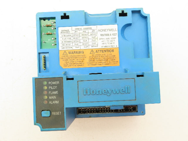 Honeywell RM7888 A 1027 Burner Control Flame Amplifier Rev A JR3 Jumper Cut