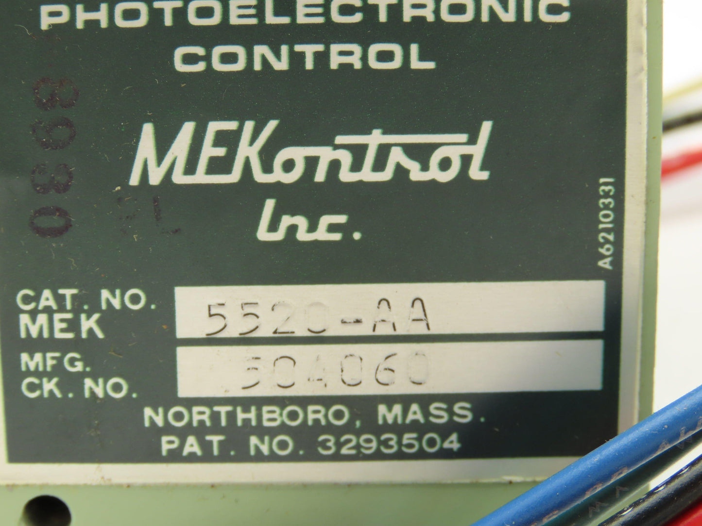 Mekontrol MEK5520-AA Photoelectronic Control Mekontrol Electronic Photo Eye