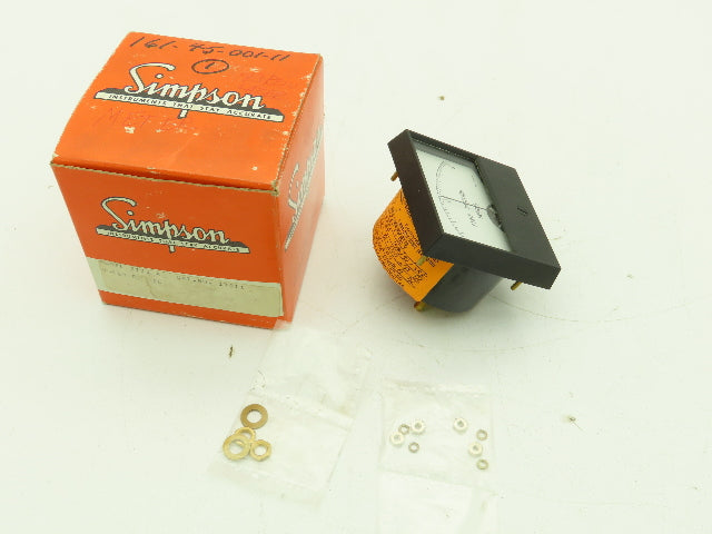 Simpson 2123 A Inotek Panel Meter Gauge 5-0-5DC MA Strip Position Inches