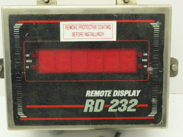 Rice Lake RD 232 Weighing System Scale Digital Display Panel SS Enclosure