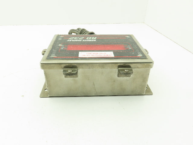 Rice Lake RD 232 Weighing System Scale Digital Display Panel SS Enclosure