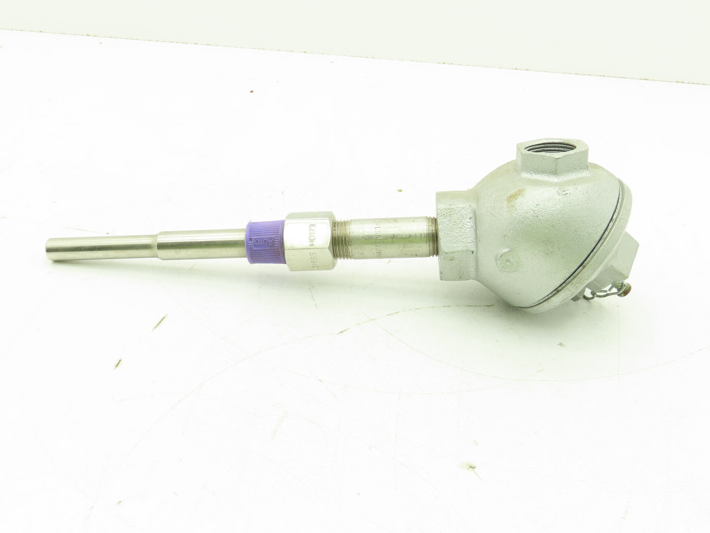 Marlin MFG M-112035-03 Type J Thermocouple Head & 6-1/4"L x 1/2"OD SS Probe Assy