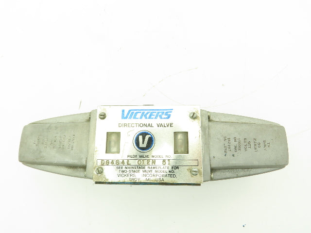 Vickers DG4S4L-012N-51 Hydraulic Directional Control Solenoid Valve D05 120V