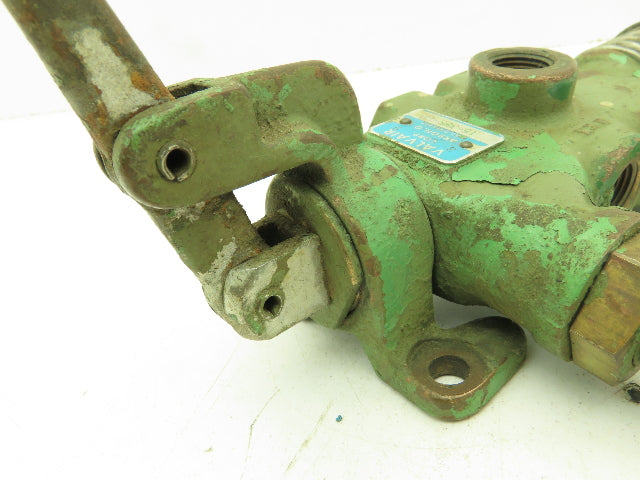 Valvair 15-38S-20 Manual 2-Pos Spring Lever Spool Valve 3/8" NPT