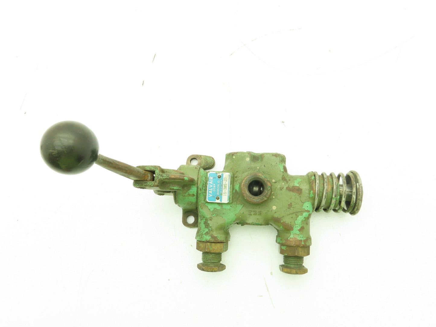 Valvair 15-38S-20 Manual 2-Pos Spring Lever Spool Valve 3/8" NPT