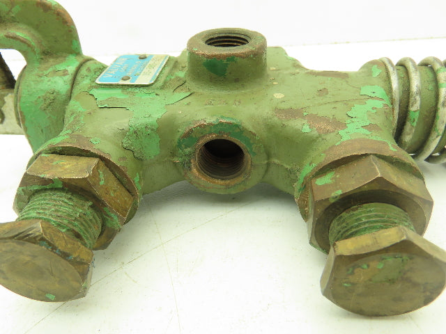 Valvair 15-38S-20 Manual 2-Pos Spring Lever Spool Valve 3/8" NPT