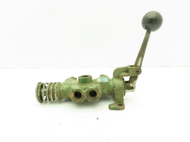 Valvair 15-38S-20 Manual 2-Pos Spring Lever Spool Valve 3/8" NPT