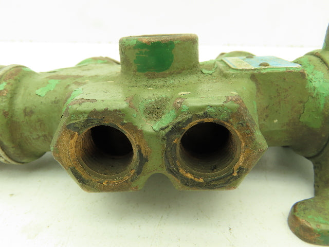 Valvair 15-38S-20 Manual 2-Pos Spring Lever Spool Valve 3/8" NPT
