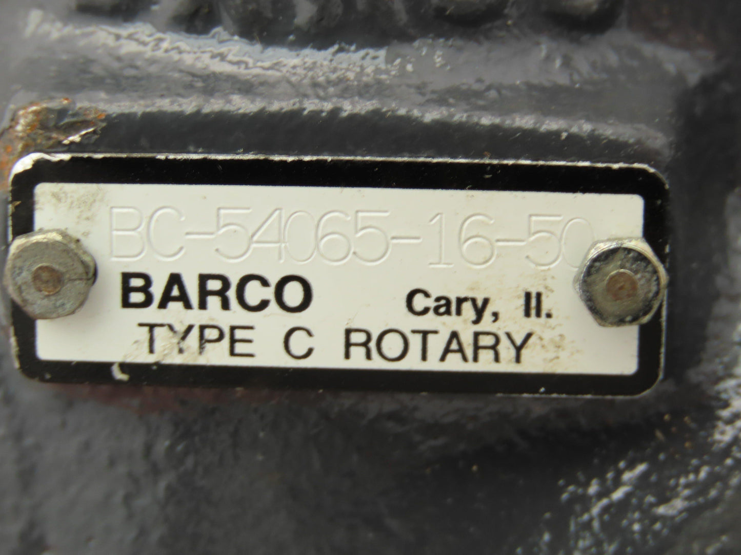 Barco BC-54065-16-50 Rotary Joint Type-C 1" NPT RH Rotor Duoflow Fixed Siphon