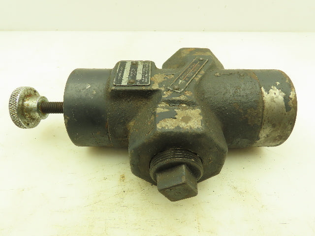 Double A YB-185 Hydraulic Manual Flow Control Valve 1-1/4" NPT