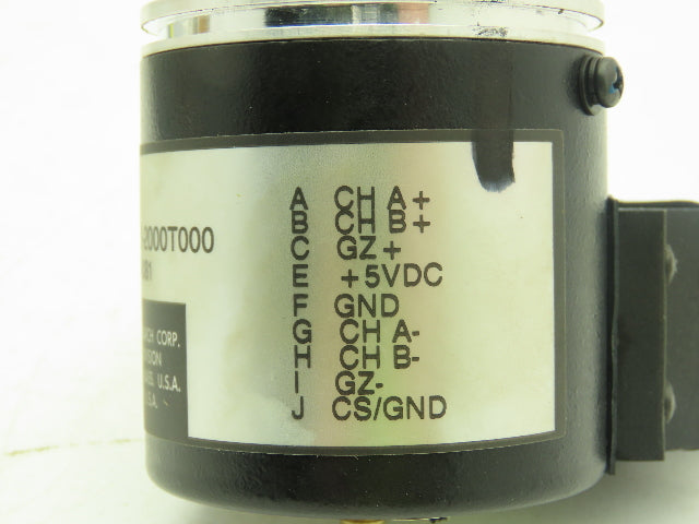 DRC Dynamics Research 25-S111-B16-2000T000 Rotary Encoder 3/8" Shaft 10-Pin